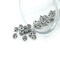4, 20 or 50 Pieces: Antique Silver Square Flower Spacer Beads, 4x4mm